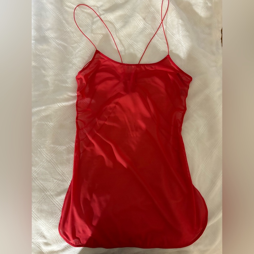 Victoria’s Secret red slip top